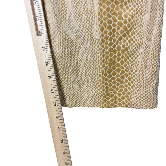 Vtg Savvy By DT Studio Pants Womens Size 12 Gold Snake Skin Design Polyester - Picture 8 of 10